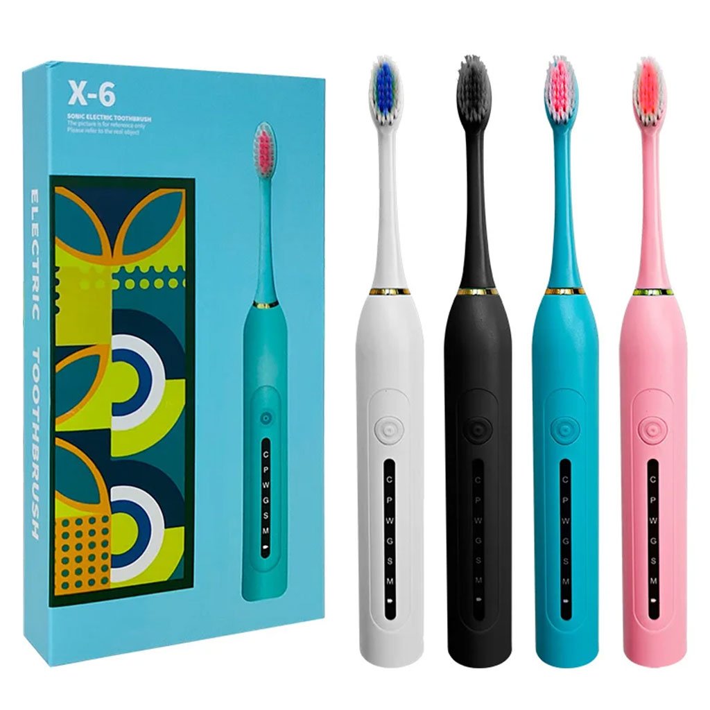 Brosse à Dents Électrique Étanche Luckky IPX7 4 Têtes Incluses - الصورة 7