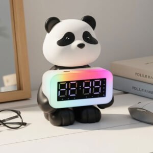 Enceinte Bluetooth en forme de panda CH-M53 avec horloge et réveil