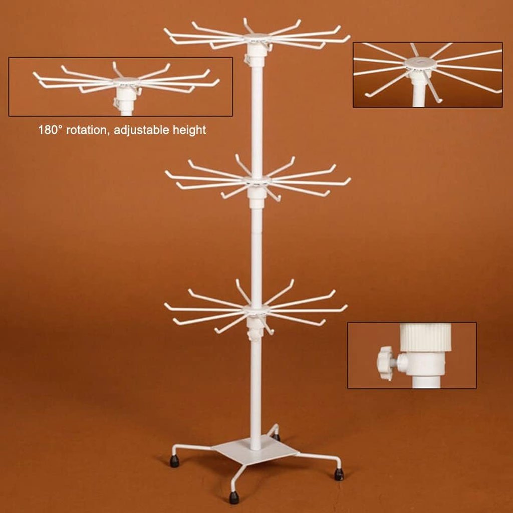 Porte-bijoux rotatif à trois niveaux – Élégance et organisation raffinée