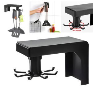 2 pcs Crochet rotatif polyvalent