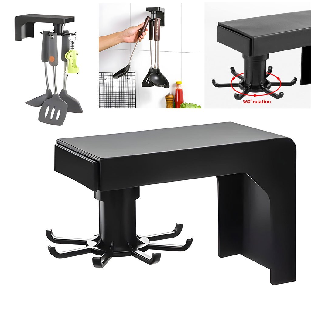 2 pcs Crochet rotatif polyvalent