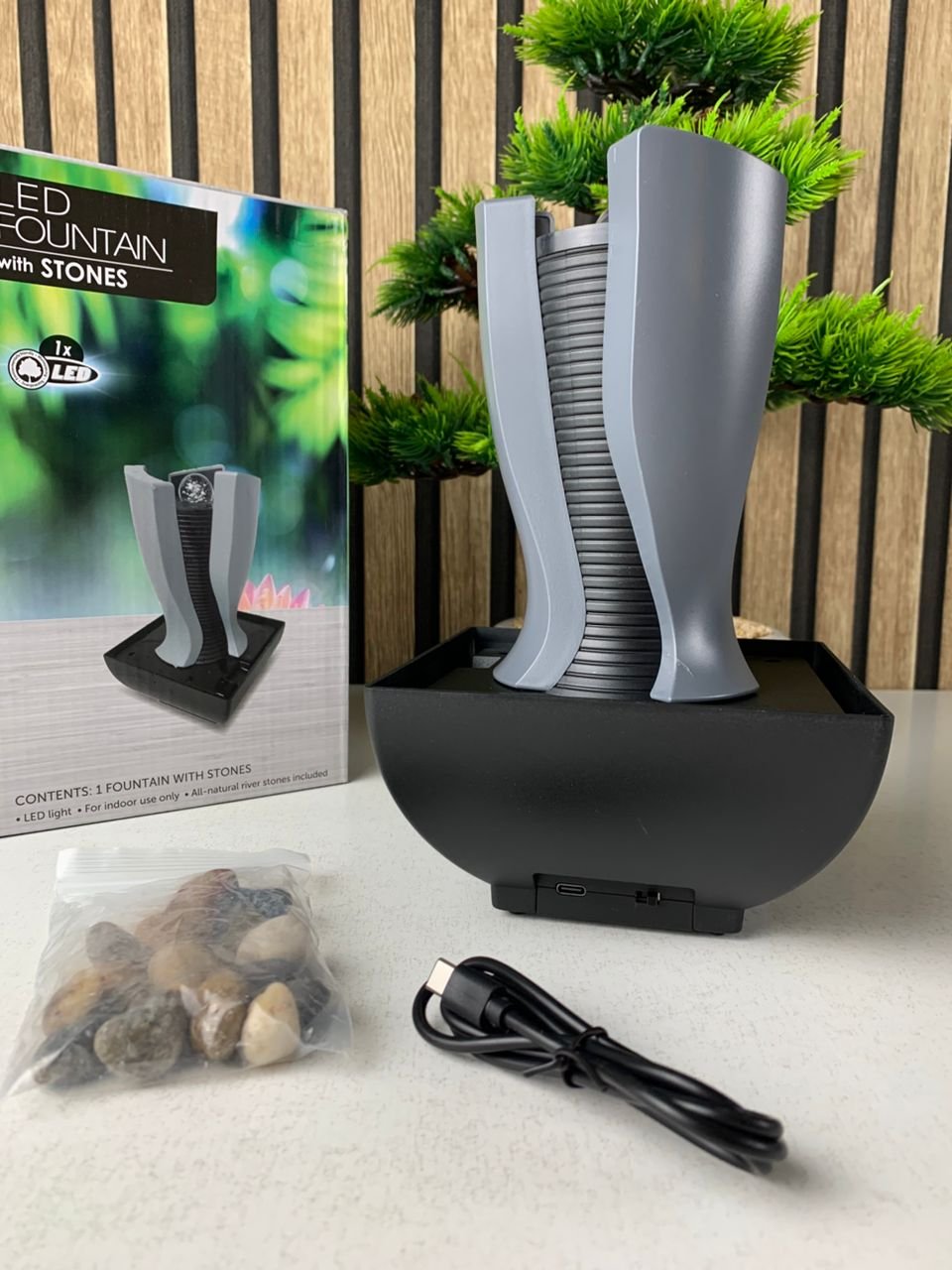 Fontaine décorative lumineuse – Ambiance calme et relaxante - الصورة 2