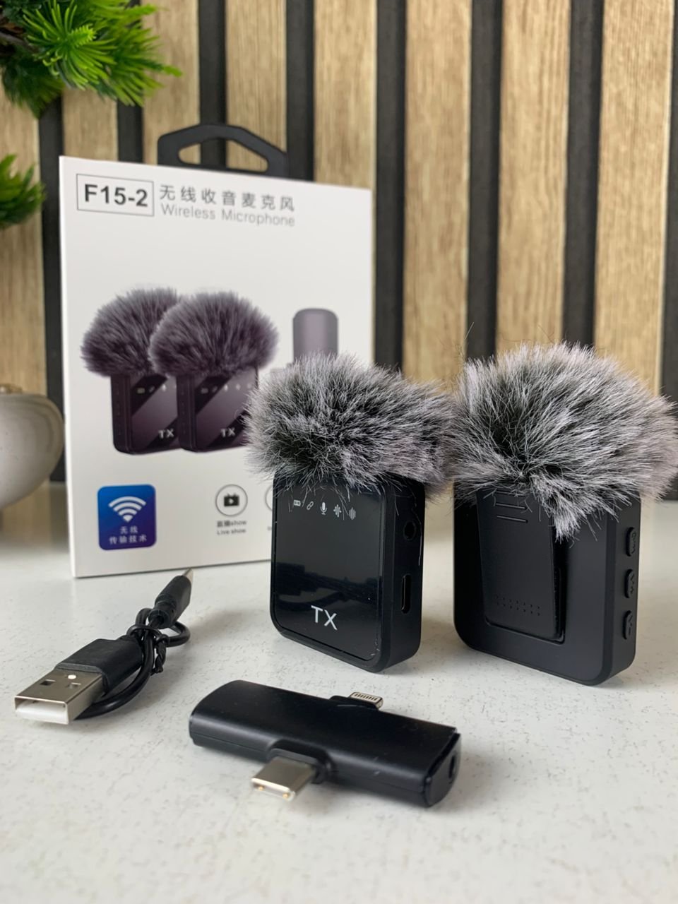 Microphone cravate sans fil double 2-en-1 - الصورة 3