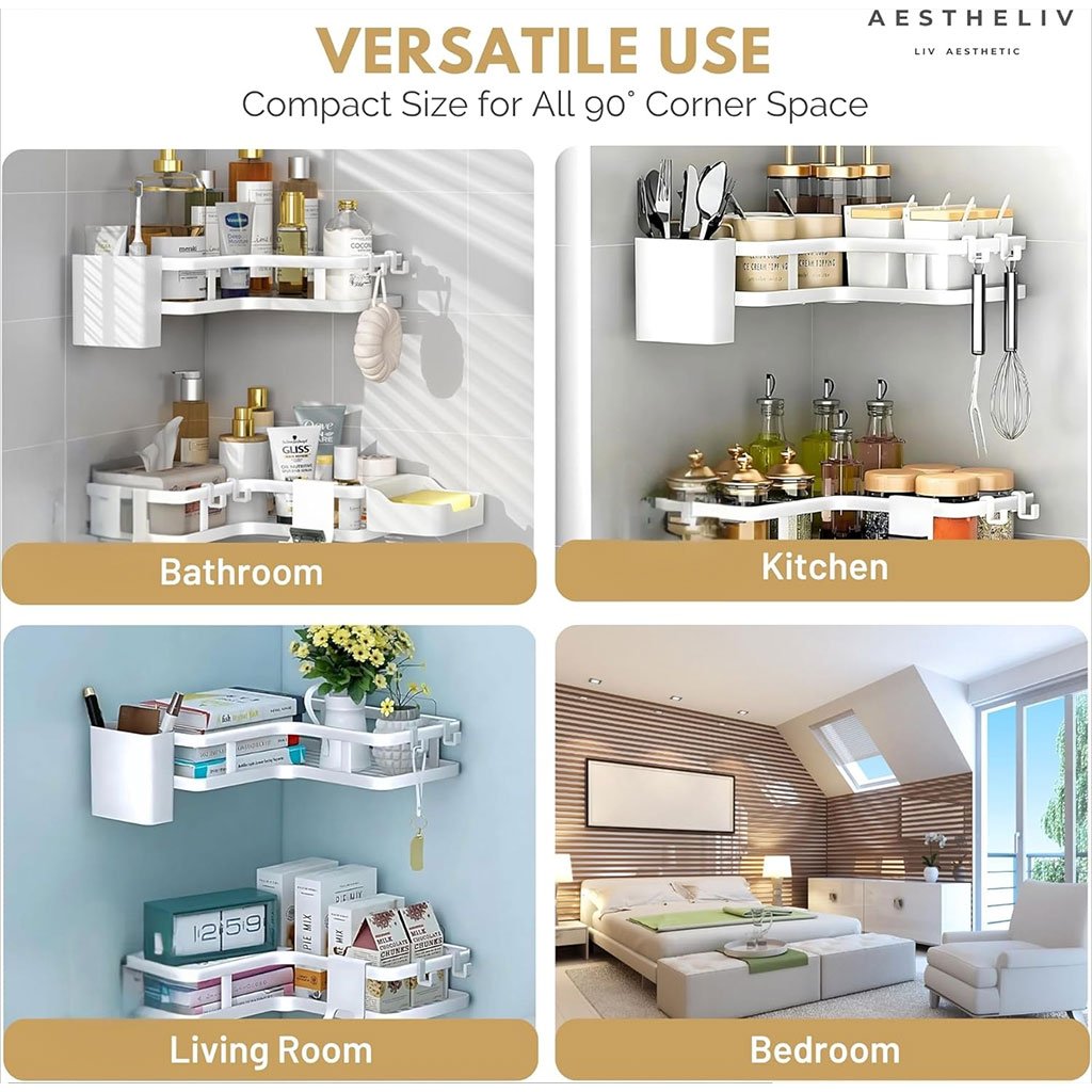 Set d’organisateurs de douche – Pratique, économique et élégant - الصورة 4