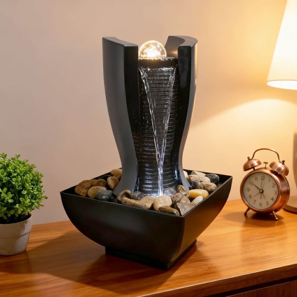 Fontaine décorative lumineuse – Ambiance calme et relaxante