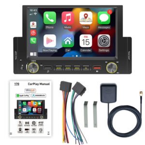 Autoradio à écran tactile avec Apple CarPlayer Android Auto et GPS Intégré