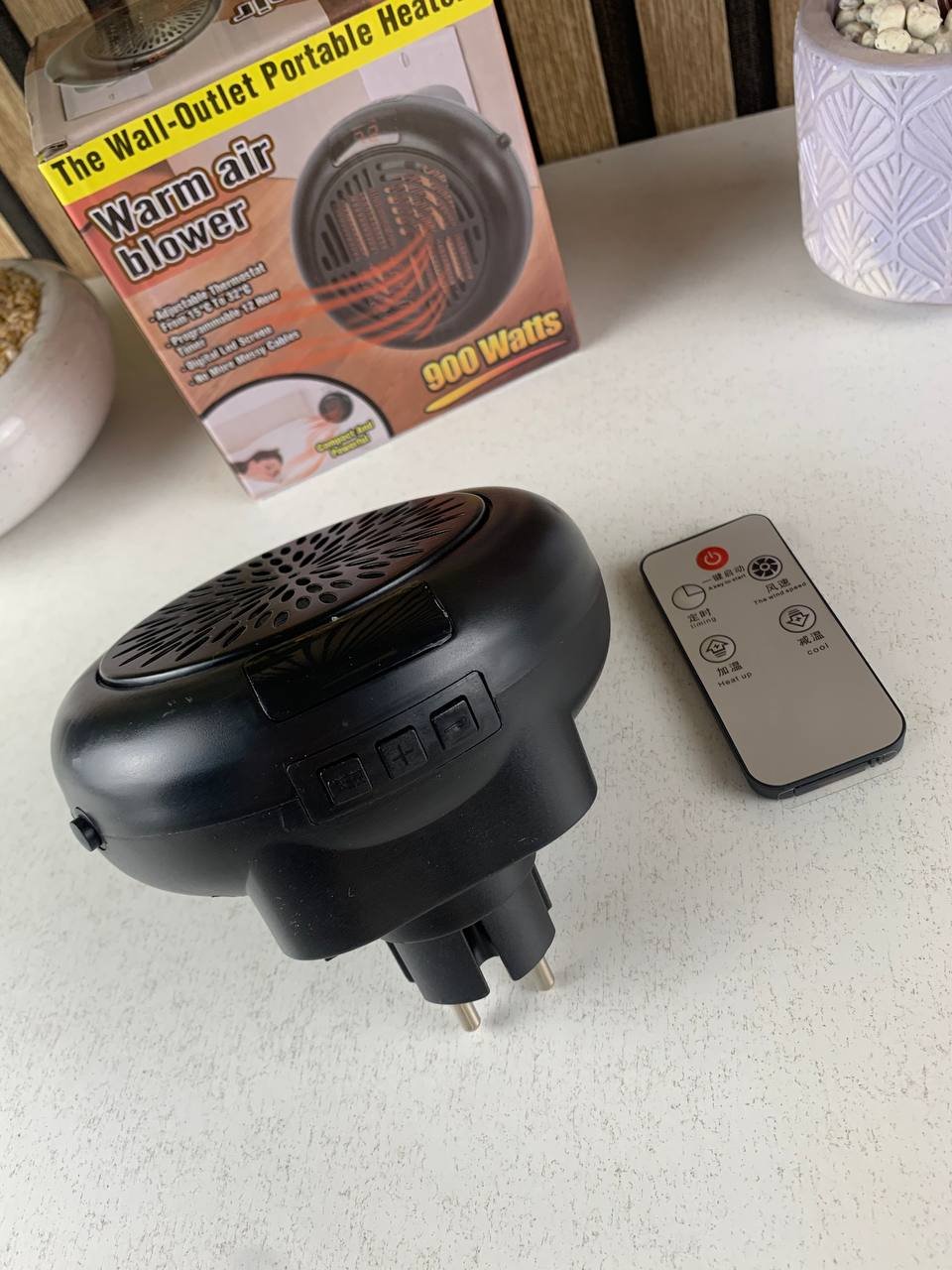 Mini Chauffage soufflant portable 900W – Chauffage rapide et intelligent - الصورة 9