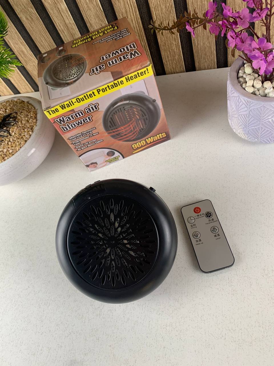 Mini Chauffage soufflant portable 900W – Chauffage rapide et intelligent - الصورة 8