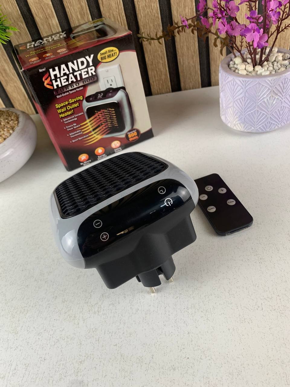 Chauffage soufflant céramique Thermostat réglable Handy Heater Turbo 800W - الصورة 4