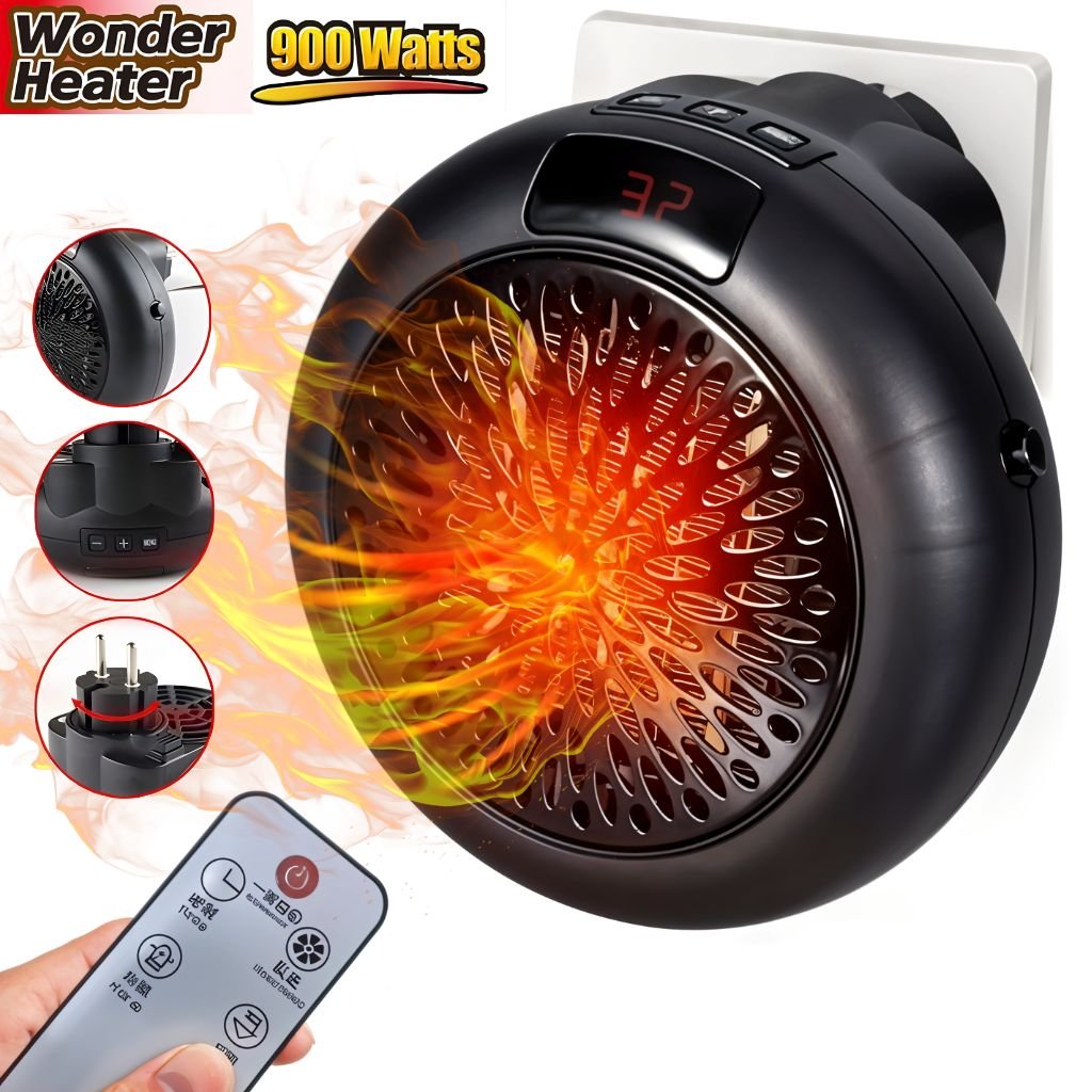 Mini Chauffage soufflant portable 900W – Chauffage rapide et intelligent