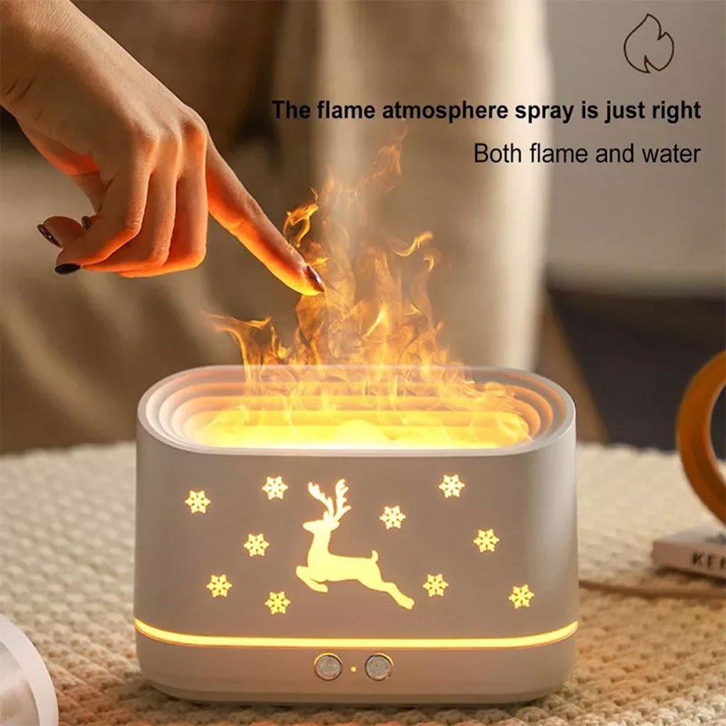 Humidificateur avec Effet Flamme et Diffuseur d’Huiles Essentielles – DHB Tech - الصورة 7