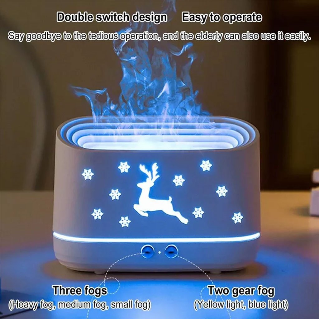 Humidificateur avec Effet Flamme et Diffuseur d’Huiles Essentielles – DHB Tech - الصورة 5