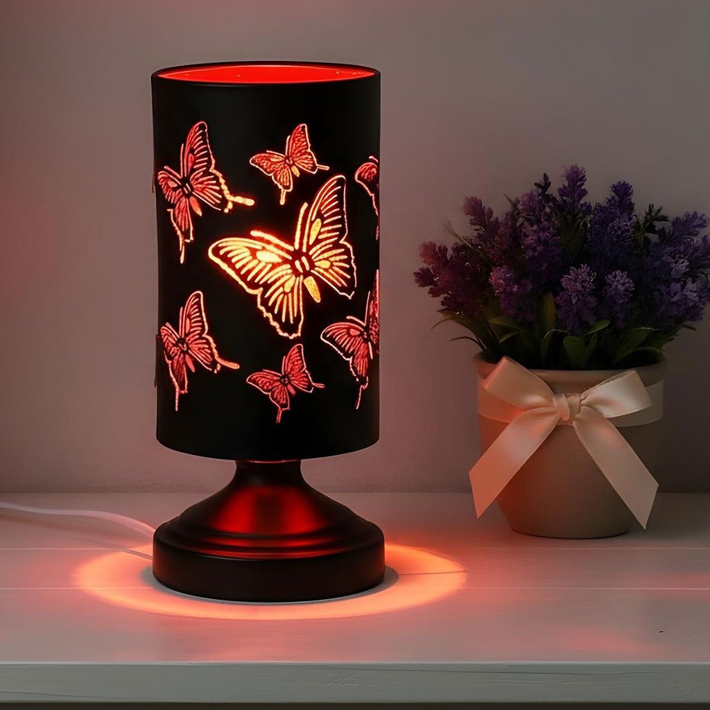 Lampe Décorative à Motifs Papillons – Lumière Douce et Ambiance Poétique - الصورة 2