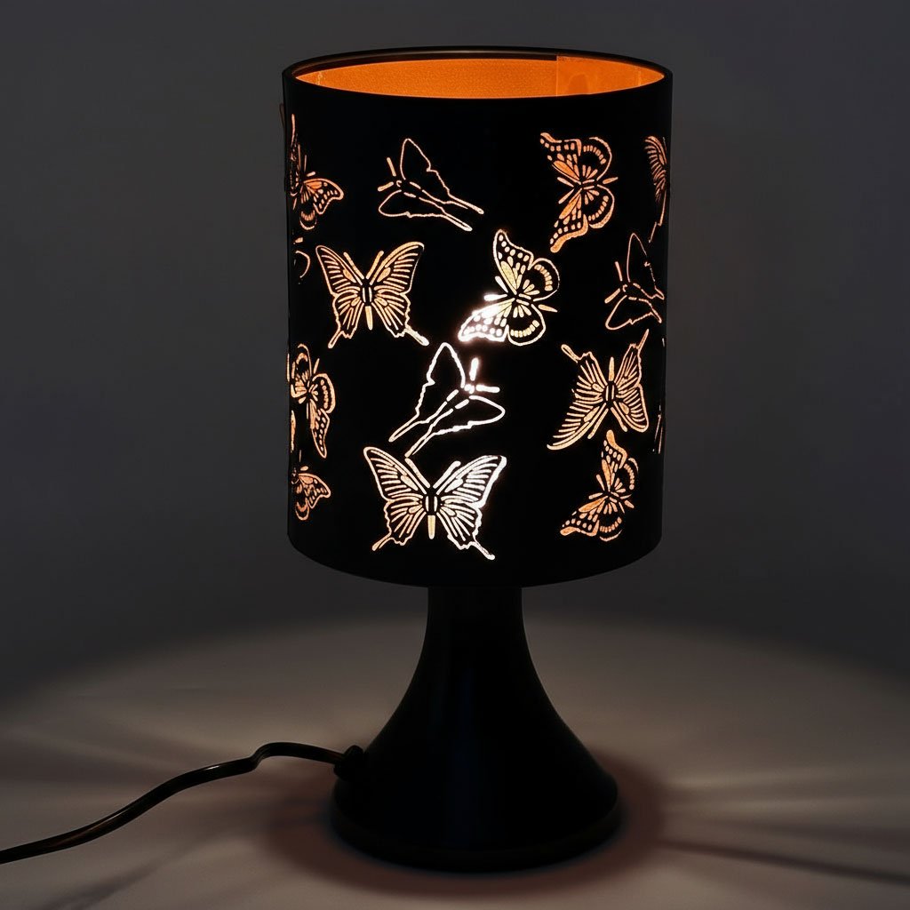 Lampe Décorative à Motifs Papillons – Lumière Douce et Ambiance Poétique - الصورة 5