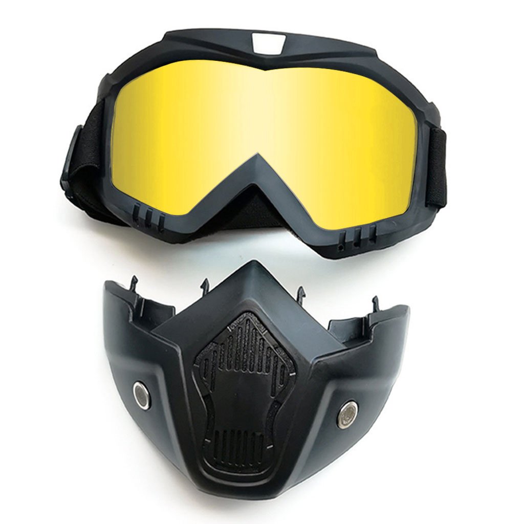 Pack Masque Moto Détachable+Gants Multifonctions Antidérapants – Protection et Performance - الصورة 3