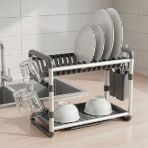 Égouttoir à vaisselle en aluminium